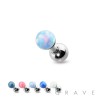 HIGH QUALITY 4MM OPAL 316L SURGICAL STEEL CARTILAGE BARBELL