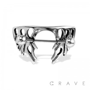 FLAME 316L SURGICAL STEEL NIPPLE SHIELD