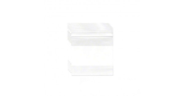 2 Mil Clear Reclosable Zipper Poly Bags with Resealable Zip Top Lock -2