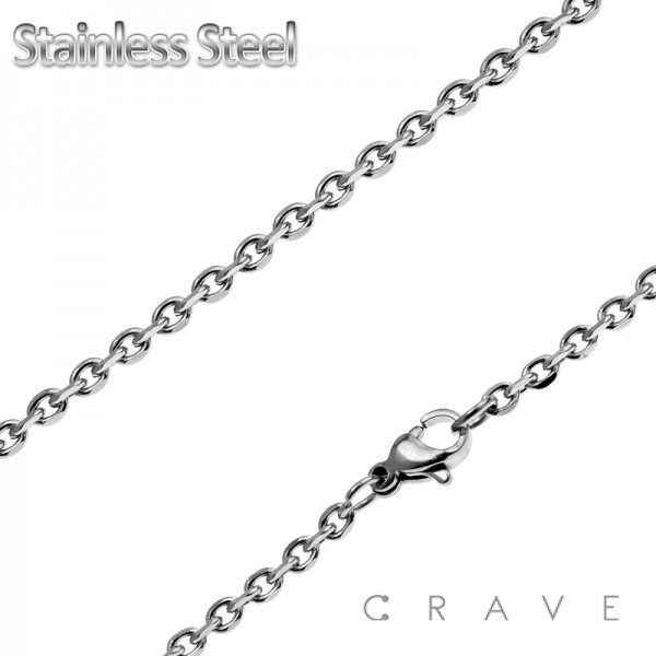COBLE CHAIN LINK STAINLESS STEEL NECKLACE