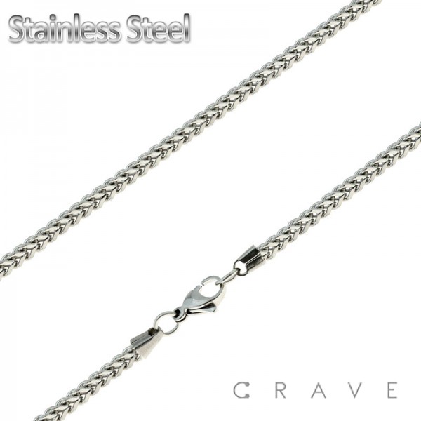 FRANCO CHAIN LINK STAINLESS STEEL NECKLACE