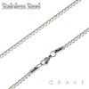 VENETIAN CHAIN LINK STAINLESS STEEL NECKLACE
