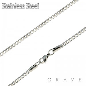 VENETIAN CHAIN LINK STAINLESS STEEL NECKLACE