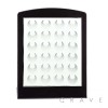 MINI BLACK ACRYLIC L-STAND DISPLAY W/ 24 HOLE INSERTS FOR FAKE SEPTUM RINGS