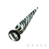 ACRYLIC FAKE TAPER WITH ZEBRA MARBLE