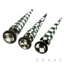 ACRYLIC FAKE TAPER WITH CHECKMATE