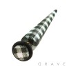 ACRYLIC FAKE TAPER WITH CHECKMATE