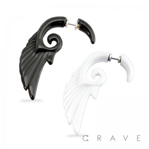 ANGEL WING ACRYLIC UV SPIRAL LOOK FAUX TAPER