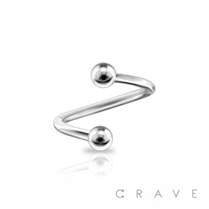 316L SURGICAL STEEL TWIST WITH BALL