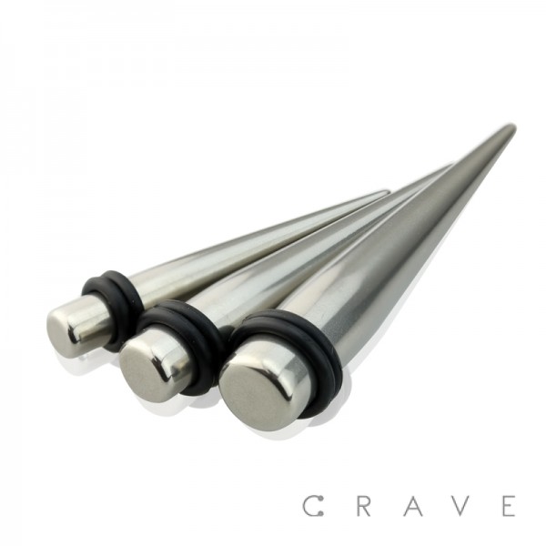 316L SURGICAL STAINLESS STEEL TAPER WITH O-RINGS