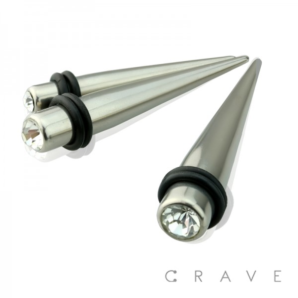 GEM 316L SURGICAL STAINLESS STEEL TAPER WITH O-RINGS