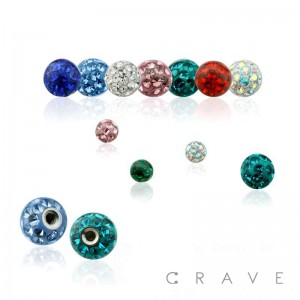 EXTERNALLY THREADED 316L SURGICAL STEEL EPOXY COVERED FERIDO BALL(TOP PART ONLY)