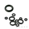 10PCS BLACK O-RING PACKAGE (9 SIZES AVAILABLE)