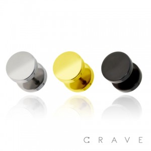 BASIC 316L SURGICAL STEEL FAKE DISC PLUG