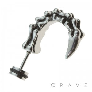 316L SURGICAL STEEL SCORPION TAIL FAKE PLUG