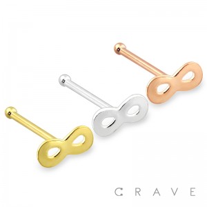 STERLING SILVER INFINITY TOP NOSE BONE