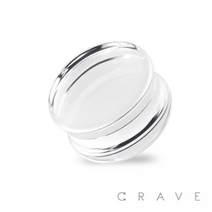 SOLID ACRYLIC CLEAR SADDLE PLUG