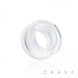 ALL ACRYLIC CLEAR SCREW FIT TUNNEL PLUG