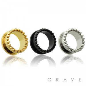 316L SURGICAL STEEL SPIKE SCREW FIT TUNNEL