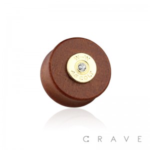 GEM CENTERED COLT 45 SOLID SONO WOOD SADDLE PLUG