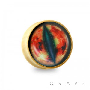 EYE OF SAURON PRINT ORGANIC SONO WOOD SADDLE PLUG