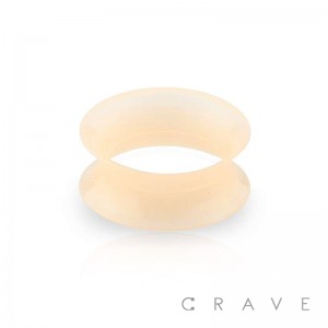 ULTRA THIN SILICONE EARSKIN FLESH TONE TUNNEL PLUG