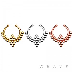 316L SURGICAL STAINLESS STEEL IMPERIAL DROP FAKE SEPTUM HANGER