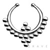 316L SURGICAL STAINLESS STEEL IMPERIAL DROP FAKE SEPTUM HANGER