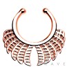 316L SURGICAL STAINLESS STEEL WINGS FAKE SEPTUM HANGER