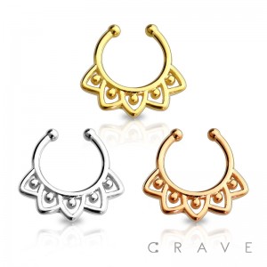 LEAF PETAL FAKE SEPTUM HANGER