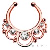 316L SURGICAL STAINLESS STEEL PRECIOUS FAKE SEPTUM HANGER