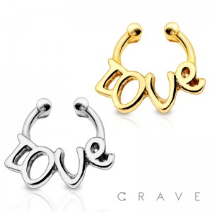 LOVE LETTER FAKE SEPTUM HANGER