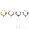 ROYAL PAVED GEM FAKE SEPTUM HANGER