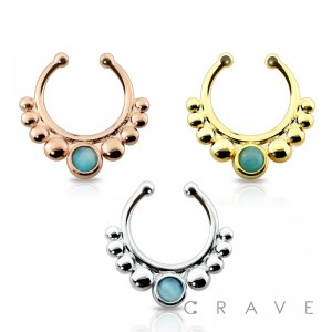 CAT EYE DROP FAKE SEPTUM HANGER