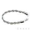 ROPE CHAIN LINK STAINLESS STEEL BRACELET