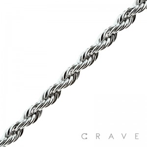 ROPE CHAIN LINK STAINLESS STEEL BRACELET