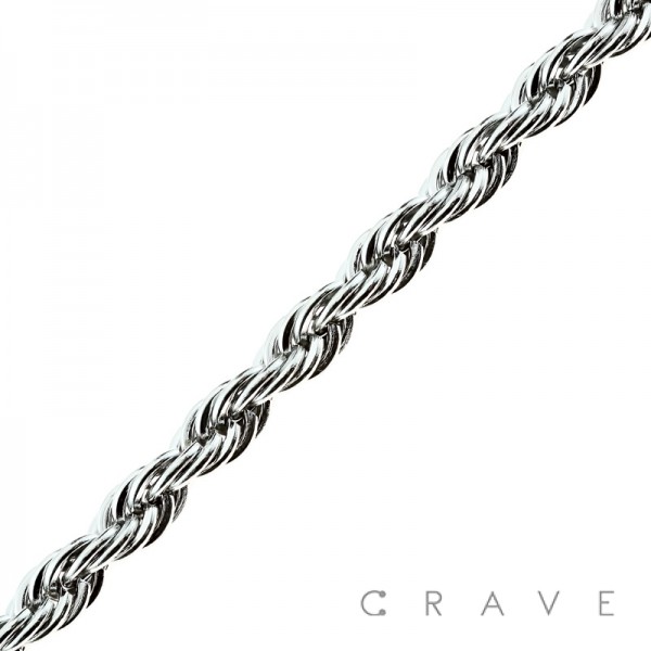 ROPE CHAIN LINK STAINLESS STEEL BRACELET