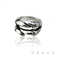 STAINLESS STEEL DRAGON CLAW RING