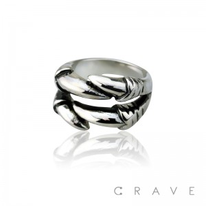 STAINLESS STEEL DRAGON CLAW RING