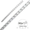 HIGH POLISHED 3-BLOCK CHAIN LINK STAINLESS STEEL BRACELET