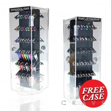 192PCS OF FAKE TAPER & FAKE PLUGS WITH FREE 2-SIDED ACRYLIC COUNTER TOP SPINNER DISPLAY