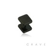 316L SURGICAL STEEL SQUARE TOP FAKE PLUG