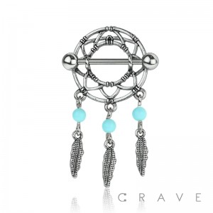 DREAM CATCHER 316L SURGICAL STEEL NIPPLE SHIELD
