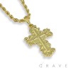 STONEWALL CROSS PENDANT WITH ROPE CHAIN