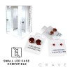 PAIR OF 316L STAINLESS STEEL ROUND RED CZ PRONG STUD EARRINGS WITH REFILL CARD