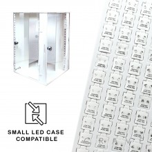 72 PAIRS OF CLEAR SQUARE CZ STUD EARRINGS TRAY