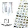 72 PAIRS OF ASSORTED HIP HOP STUD EARRING TRAY