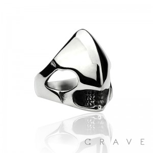 STAINLESS STEEL ALIEN HEAD RING