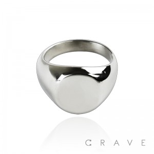 STAINLESS STEEL PLAIN ROUND BIKER RING