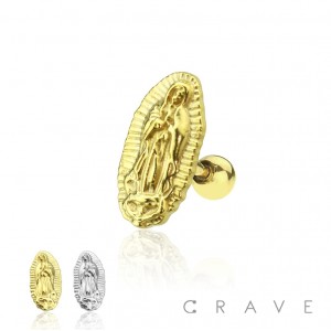 316L SURGICAL STEEL 'OUR LADY OF GUADALUPE' CARTILAGE